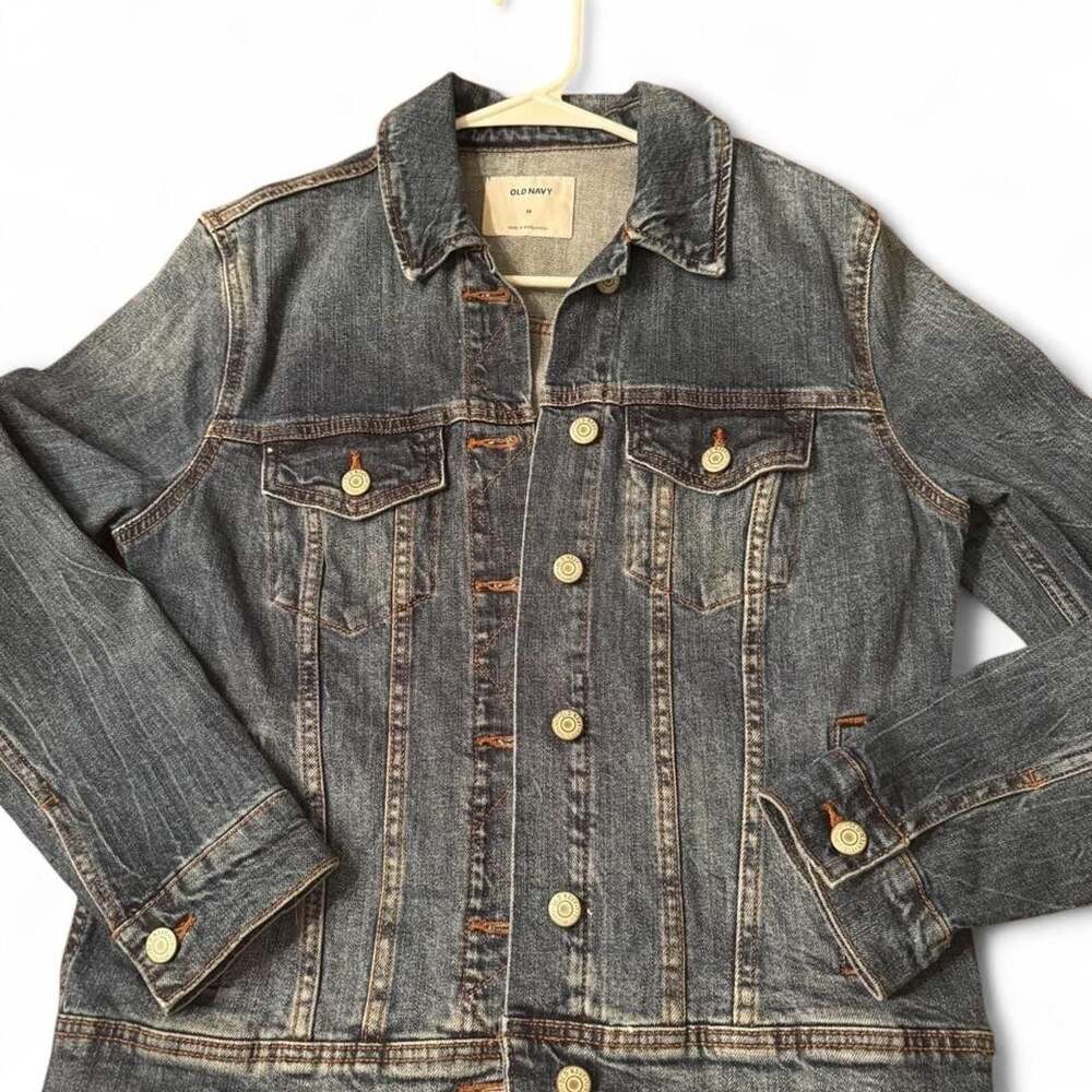 Old Navy Classic Medium Wash Denim Jacket
